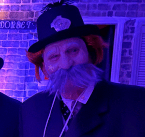 Charles in costume at the 2021 Halloween party