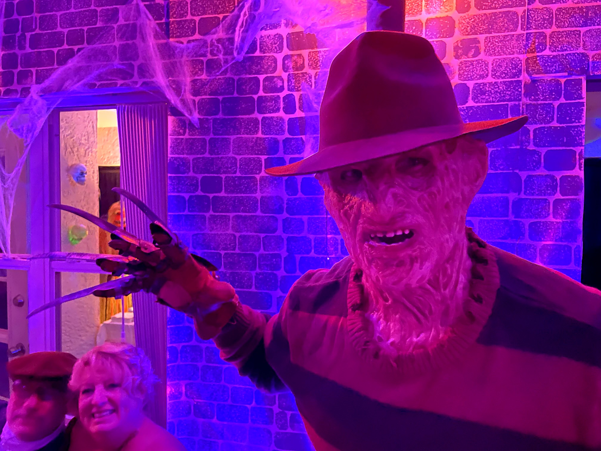 A Freddy Krueger costume at the 2021 party