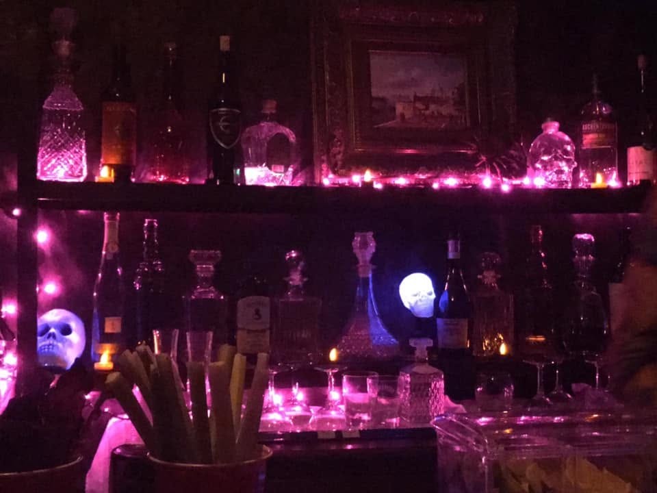 The Haunted Tavern at Mark and Lana's 2019 Halloween party